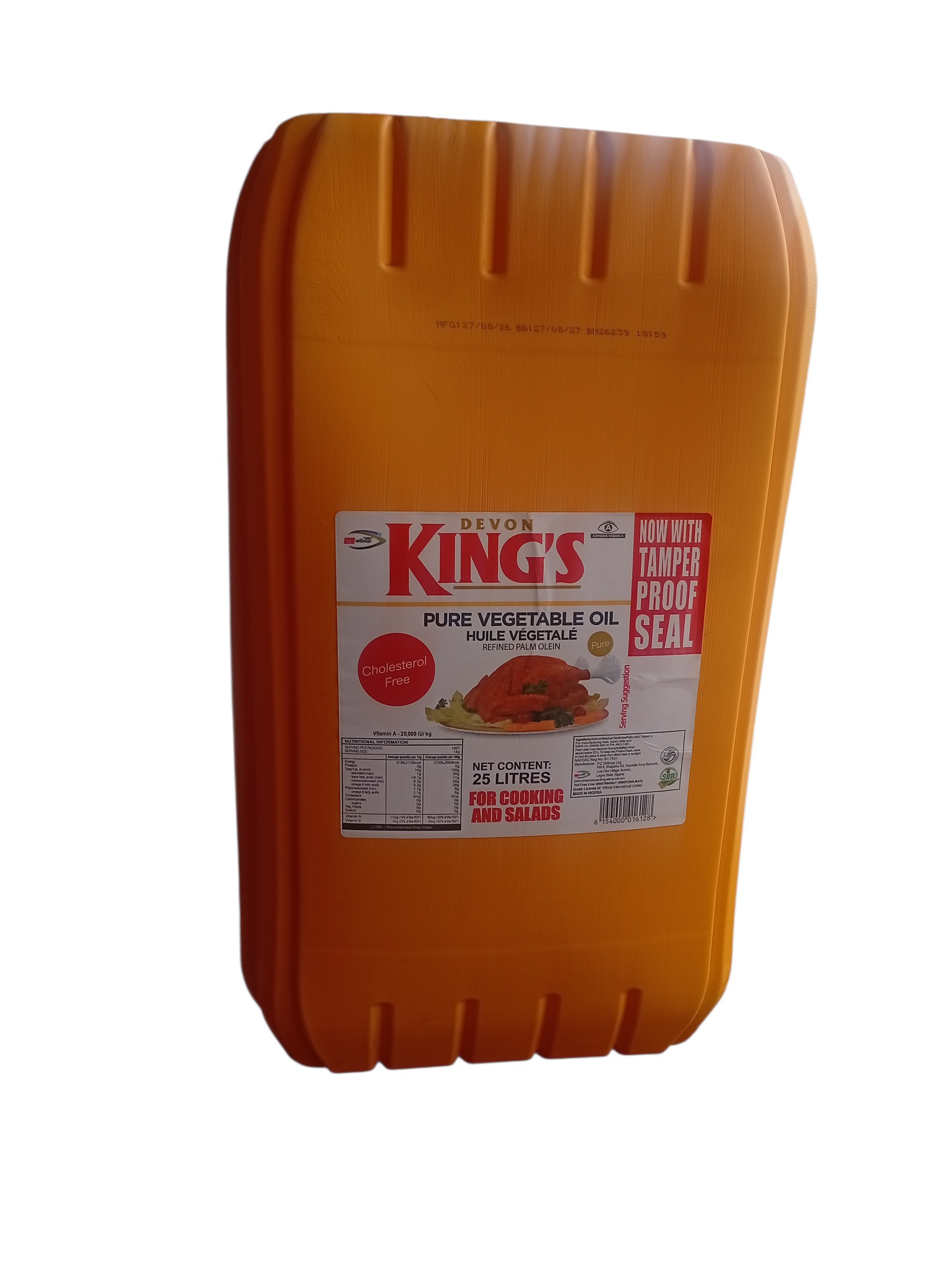 Kings Vegetable oil 25Litres